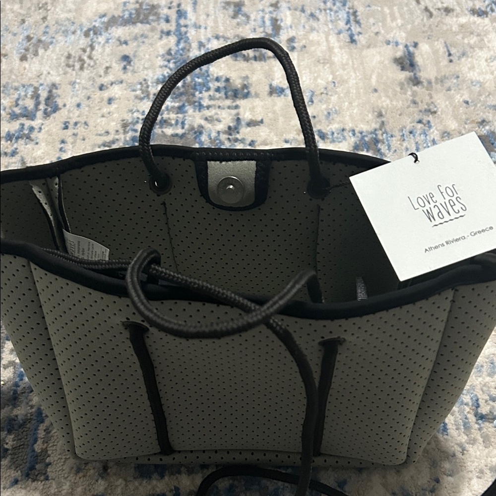 Nice green and white tote bag for women